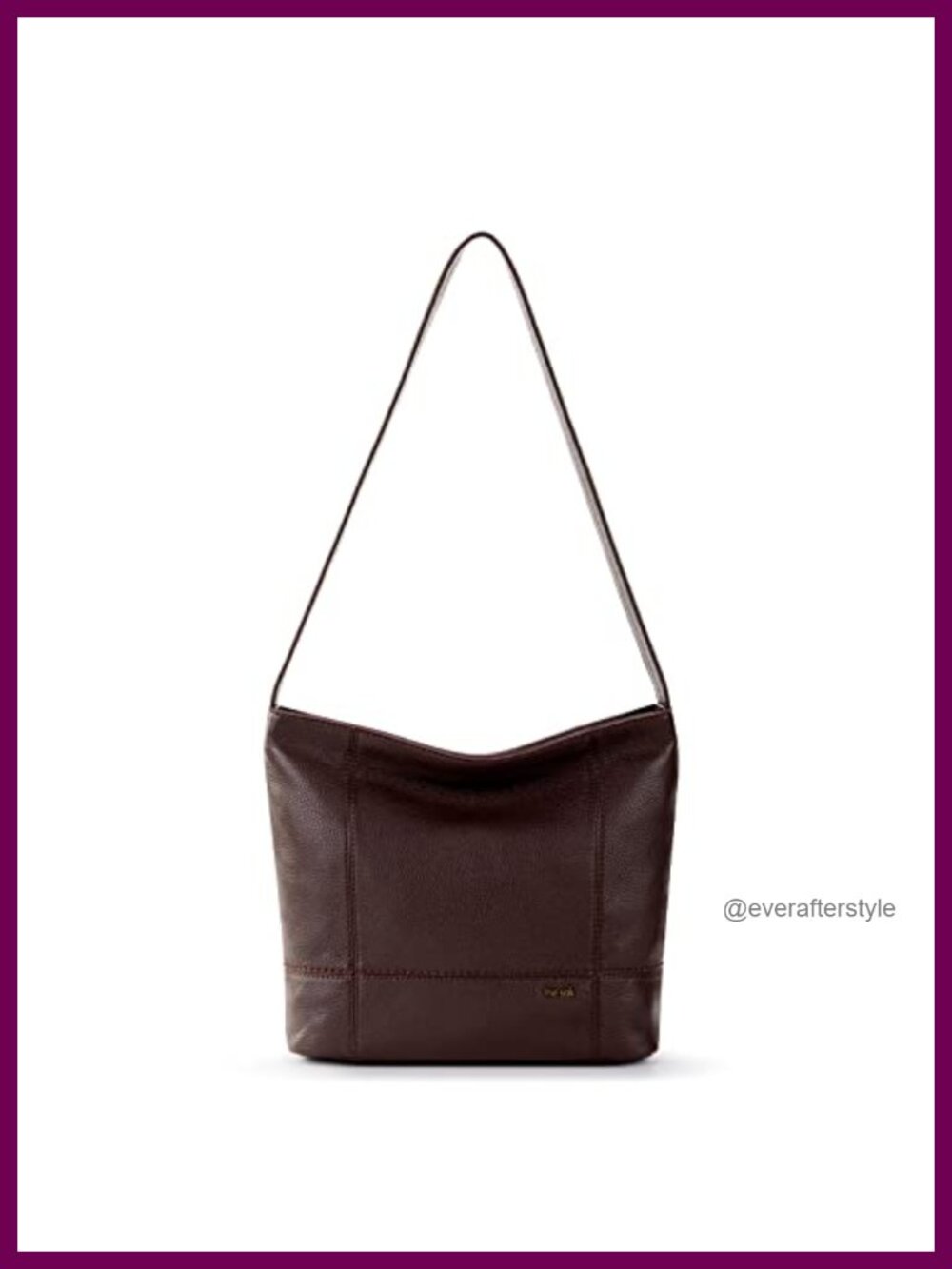 Leather Hobo Shoulder Bag with Zipper Pocket Casual Everyday Purse
